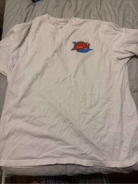 Nike White Graphic Logo Tee “have a Nike day “